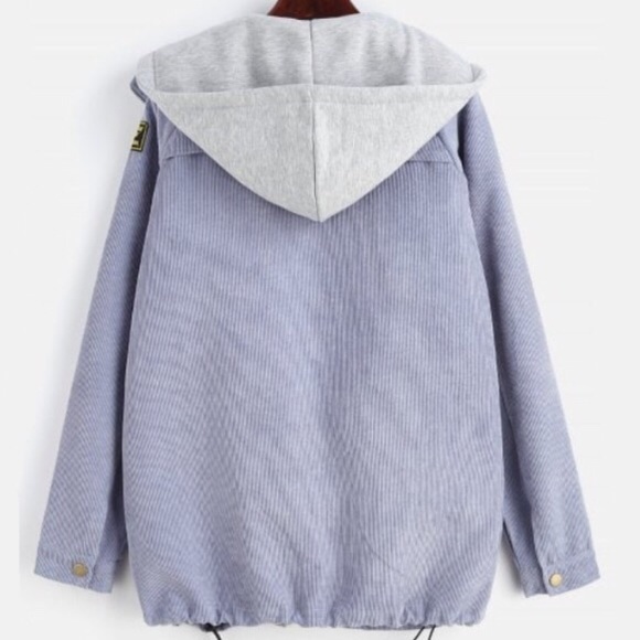 ZAFUL Fleece Vest & Corduroy Jacket Twinset Size M - Picture 3 of 5